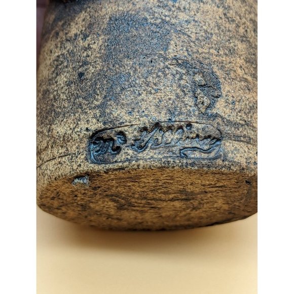 Vintage Salt and Pepper Shakers Cowboy and Cowgirl Clay McGillivray Handmade Art - Picture 10 of 10